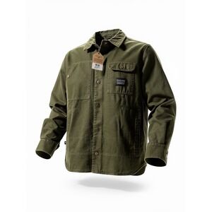 Wild‎ Lama Men's Green Organic Cotton Utility Workwear Jacket Size S